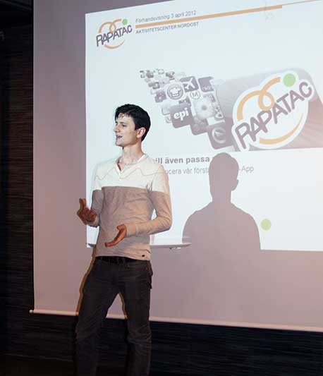 Emir presenterar Rapatac appen
